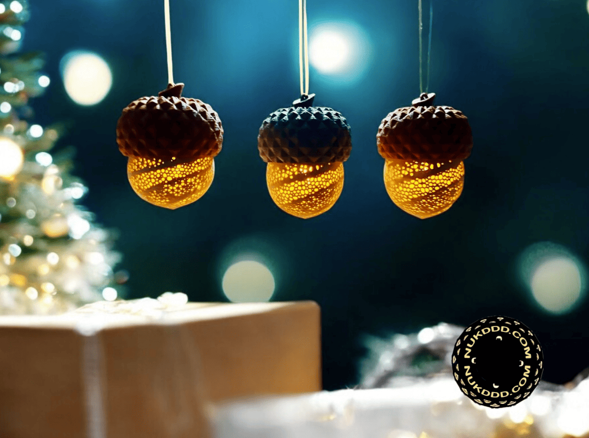 cool thanksgiving 3d models_2_acorns led light